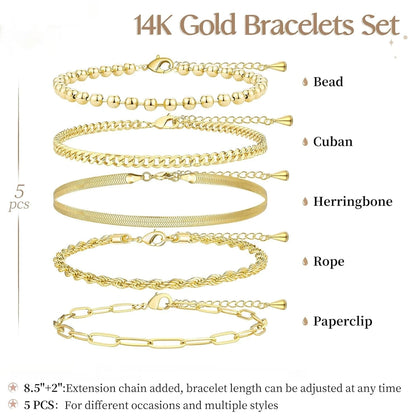 Veloura 5 Piece Bracelet Set