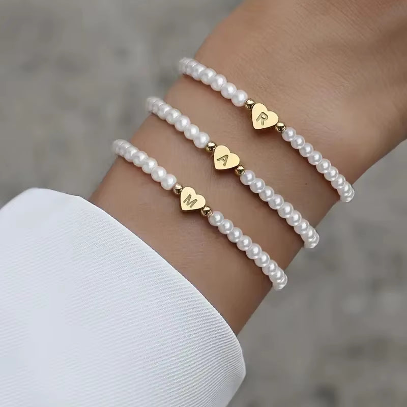 Veloura Initial Heart Bracelet